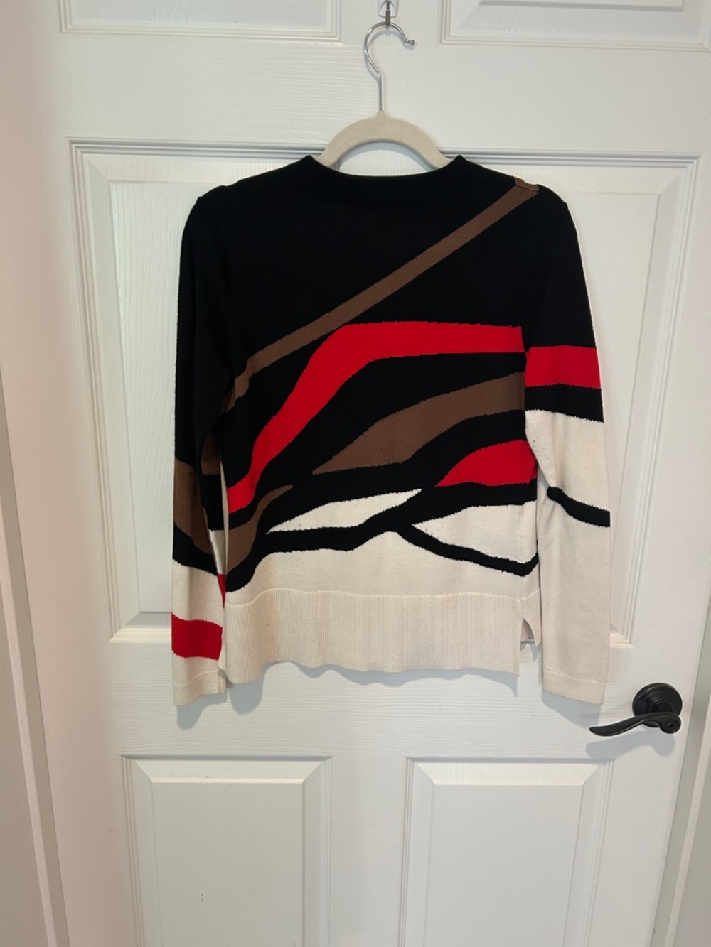 Carlisle Abstract Colorblock Knit Sweater - Picture 6 of 9